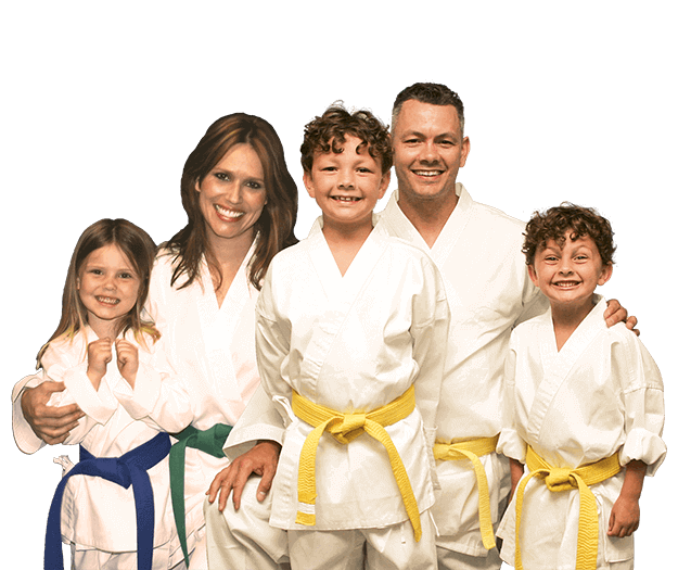 Martial Arts Lessons for Families in Springfield VA - Group Family for Martial Arts Footer Banner